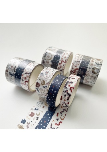 Cbtx 3 Takım/9 Rulo 4585 3m Kağıt Bronzlaştırıcı El Hesap Bant Seti Sihirli