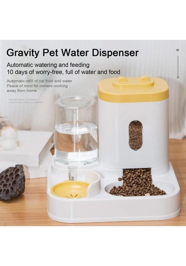 Jıalan Otomatik Kedi Köpek Su Sebili Yiyecek Kasesi Büyük