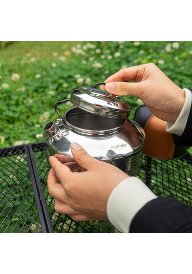 Suntek Kamp Su Isıtıcısı Çaydanlık Seyahat Yürüyüş Gri