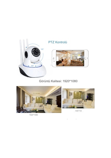 Kablosuz Bebek Izleme Kamerası Wifi Gece Görüşlü Ip Kamera