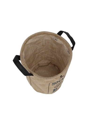 Xindoker Jüt Malzeme Çift Kollü Katlanabilir Organize Sepet - Çamaşır, Çorap, Oyuncak Ve Ev Gereçleri İçin Dayanıklı Depo Kutusu Socks