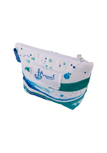Anemoss Dalga Mavi Makyaj Çantası