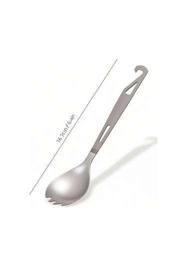 Fortunelane Titanyum Spork Çatal Kaşık Açıcı, 16.2cm 15g Hafif, Doğa Kampı Trekking Outdoor, Farklı Renkler Çok Renkli
