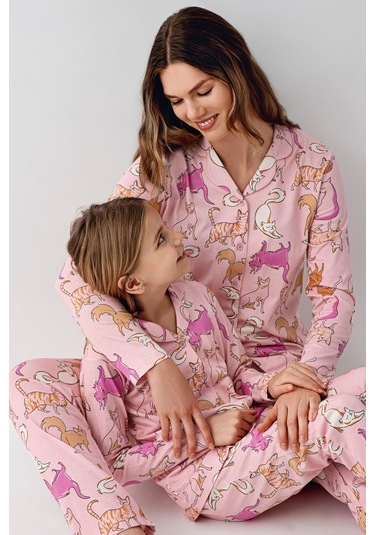 Rolypoly Kadın Pembe Gömlek Pijama Rp3711-s-v2 Pembe