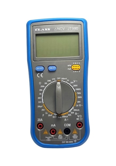 Class Jt990 Dijital Multimetre Ölçü Aleti Ncv