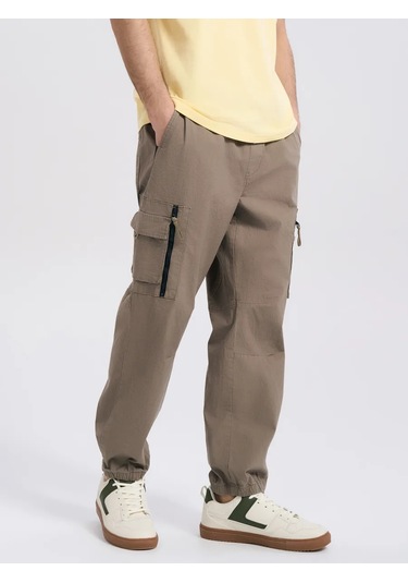 Tvoe Yan Cepli Kargo Pantolon 210976130 Khakı