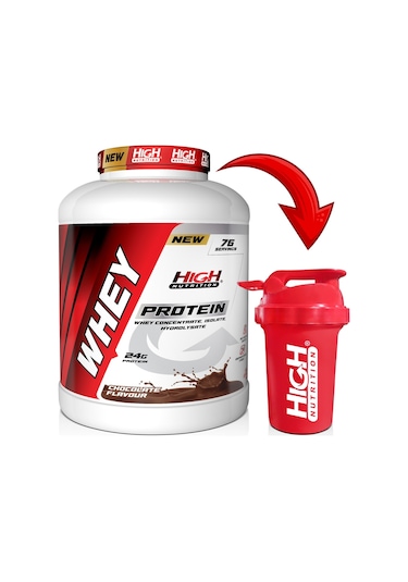 Protein Tozu 2280 Gr Çikolata Aromalı Whey Protein Tozu 24 Gram Protein 76 Servis Shaker Hediyeli