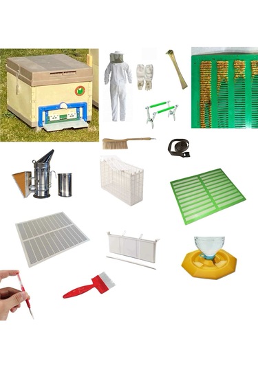 Arıcılık Seti Jumbo, 10 Çerçevelik Termo Kovan Dahil 15 Parça 04042