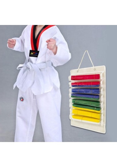 Pazly Suntek Karate Kemer Düzenleyici Hafif Keçe Taşınabilir Beyaz - Spor Aksesuarı Beyaz