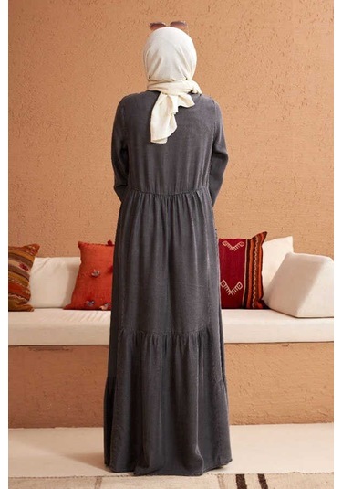 Neways 6575-Liyosel Elbise Gri