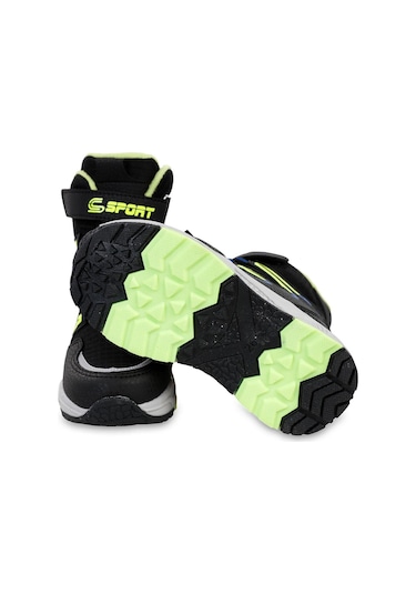 Boots Erkek Çocuk Bot 31-36 Numara - Siyah 33 Siyah-fosfor Sarı