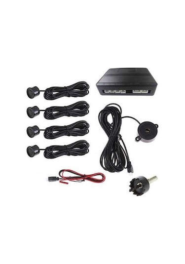 Moly Araba Park Etme Radar Sistemi, 4 Ultrasonik Sensör, Tersi Vites Sesli Uyarı, Kolay Kurulum 12v, Profesyonel Park Yardımcısı