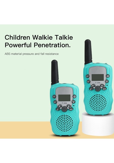 Qingmipy Çocuklar İçin Kablosuz Konuşur Cihazı - Akıllı Gelişim Ve Aile Etkileşimi İçin Dayanıklı Abs Malzeme, 2'li Paket Pil Yok Yeşil