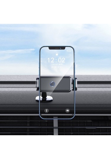 Sones Araç Hava Çıkışı Akıllı Navigasyon Elektrikli Cep Telefonu Tutucu, Renk: 660 Siyah