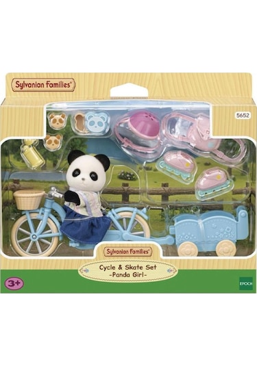 5652 Sylvanian Families Bisiklet ve Paten Set Panda +4 yaş