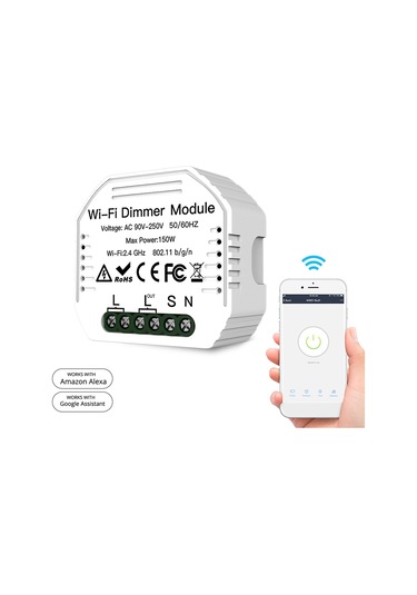 H31818-2 90-250 V Wifi Sönük Modülü Dimmer Anahtarı Akıllı Işık