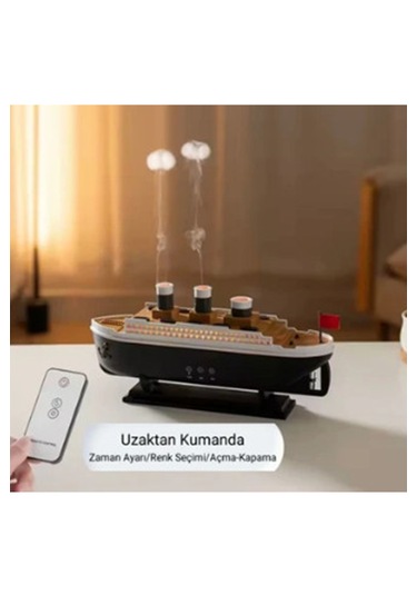 Vtn-02 Titanic Gemi Hava Nemlendirici Işık Fonksiyonlu Kumandalı
