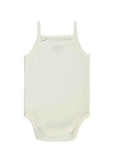 Civil Baby Kız Bebek Çıtçıtlı Badi 3-9 Ay Ekru 14587140513Y-1 Ekru
