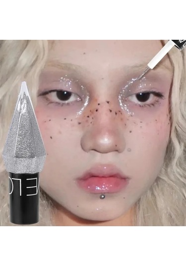 Elmas Parlak Göz Gömlekleri Göz Farı Su Geçirmez Gümüş Gül Altın Renk Glitter 05 Dark Topaz