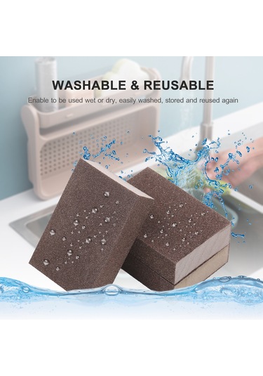 Samdoo 6'li Zımpara Sünger Seti - Ahşap & Metal Parlatma İçin 60/120/240 Kum