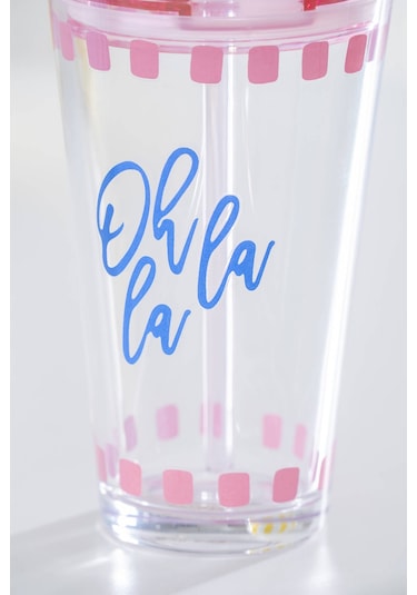 Acar Vicenza Pipetli Cam Bardak Pembe - 400 Ml