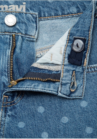 Mavi - Melora Polka Dot Mavi Jean Şort 7410655-a3339
