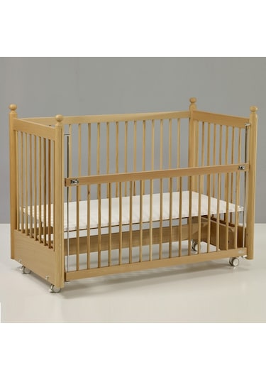 Meltem Kids Mondo Sallanır Ahşap Anne Yanı Beşik 60x120 cm (naturel) Kahverengi