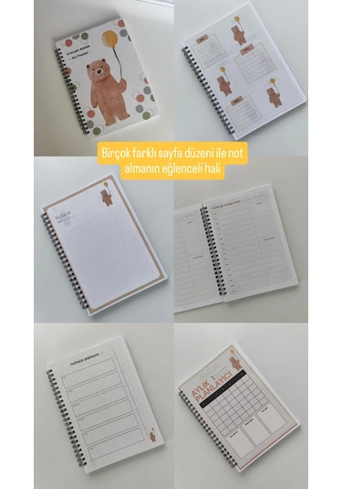 Konuşan Ajanda, Bol İçerik, Renkli Sayfalar, My Planner Çok Renkli