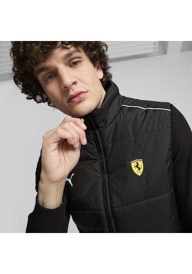 Puma Ferrari Race Mt7 Vest Erkek Ceket-siyah