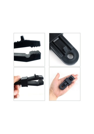 Novahub 20 Adet Açık Çadır Tenteleri Rüzgar Geçirmez Sabitleme Klip Çok Fonksiyonlu Rüzgar Halat Toka Yellow Sarı Sarı