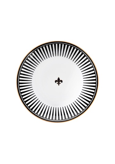 Siyah Aşk Tabak&çay Kahve Seti 20 Parça 4 Kişilik Altın - Beyaz - Siyah