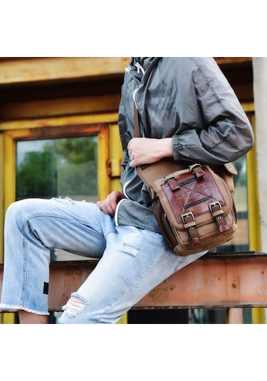 Arion D8001 Omuz Çantası - Kahverengi