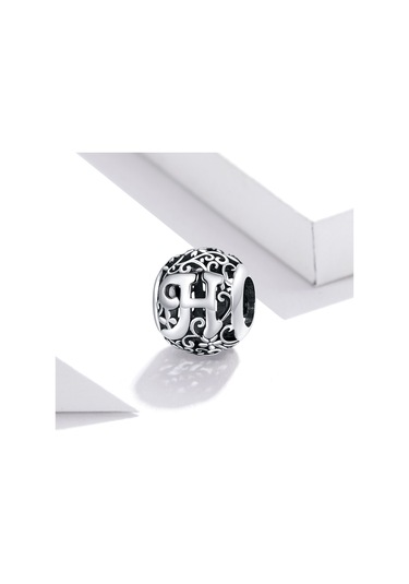 S925 Ayar Gümüş Mori Serisi İçi Boş Harfler Boncuk Dıy Bilezik Kolye Aksesuarları H Çok Renkli