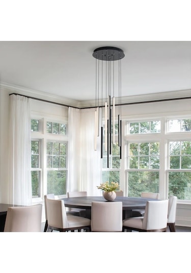 Kumanovo / Sarkıt Avize / 10 Çubuk / 3 Mt / Antrasit Gövde Antrasit