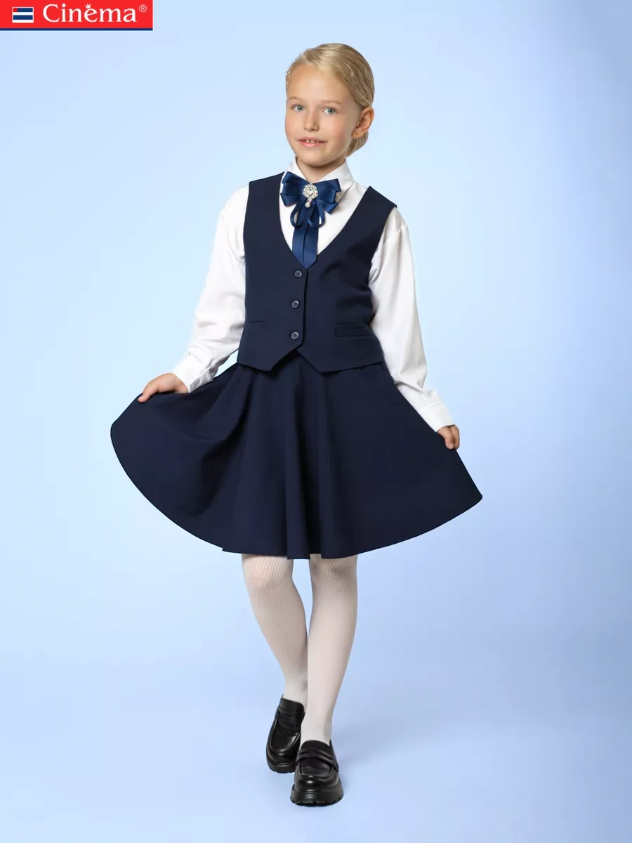 Cinema Kızlar İçin Okul Beyaz Çizgili Külotlu Çoraplar 28750453 Beyaz