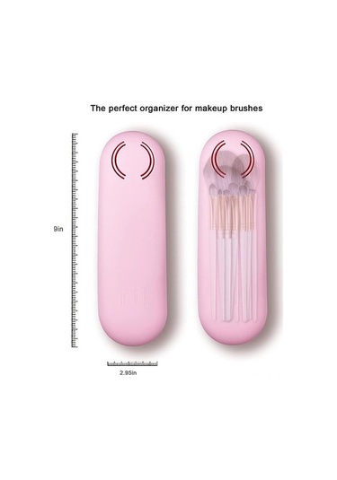 Novahub Silikon Seyahat Çantası - Nefes Alabilir, Manyetik Kapaklı Pembe Pembe