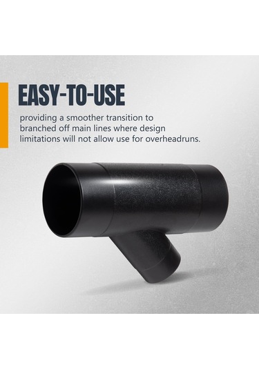Powertec 70190 Y-fitting, 4 X 2 1/5,1 Cm