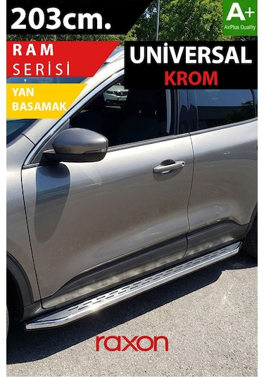 Ram Serisi Yan Basamak 203 Cm Universal Kaymaz Yüzey & Dayanıklı Tasarım