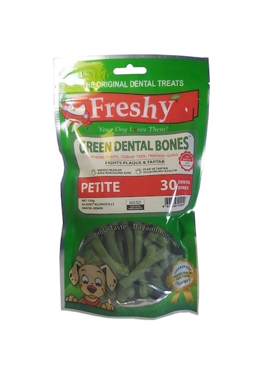 Freshy Ağız Kokusu Önleyici Mini Green Dental Bones 30'lu 150 G