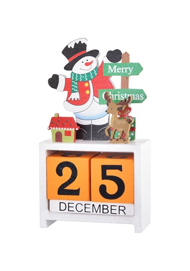 Masa Takvimi Masa Üstü Sayı Tarih Ahşap Bloklar Takvim B