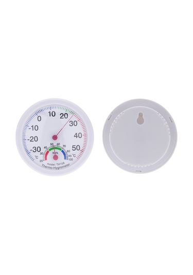 Youtek Oda Sıcaklık Ve Nem Ölçerü -35 55 C Mini Plastik Gösterge, 20-100% Rh, Taşınabilir Th108 Beyaz