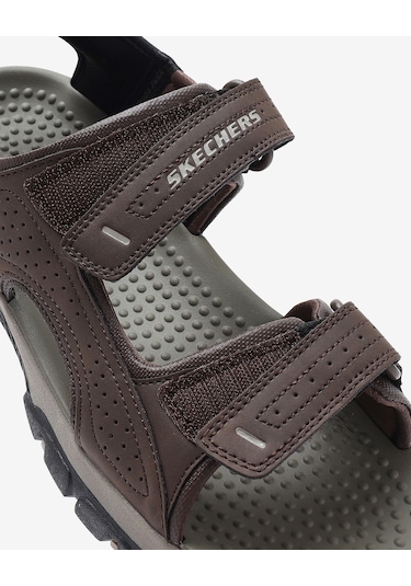 Skechers Tresmen - Reece Erkek Kahverengi Sandalet 205289 Choc Kahverengi