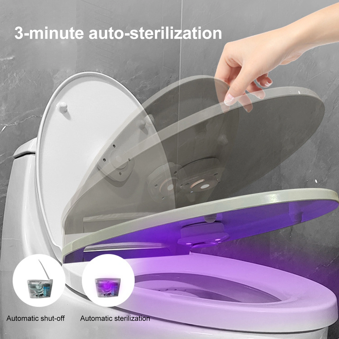 Youtek Evcil Uvc Ultraviyole Wc Sterilizasyon Lambası, Usb Şarjlı, Taşınabilir Mikro Boyut, Ekstra Aroma Tabletli Antibakteriyel Cihaz 1 Set Beyaz