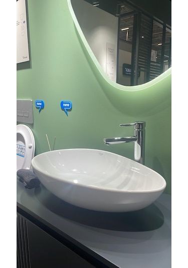 Cerastyle Olive Tezgah Üstü Çanak Lavabo 60 x 36 CM