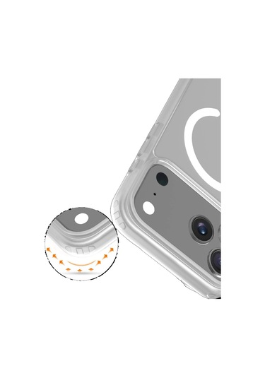 Joko İphone 17 Pro Max Kılıf Jota Seri Magsafe Kapak Şeffaf