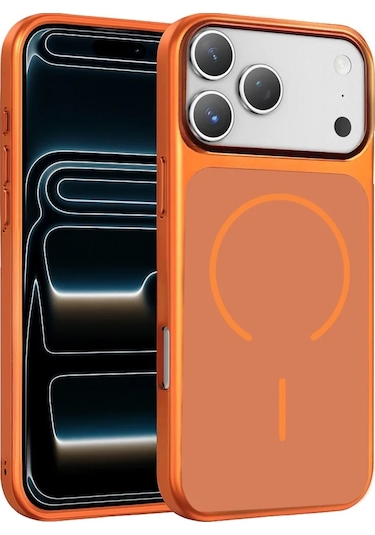 Joko Apple iPhone Uyumlu 17 Pro Rush Magsafe Kapak - Turuncu