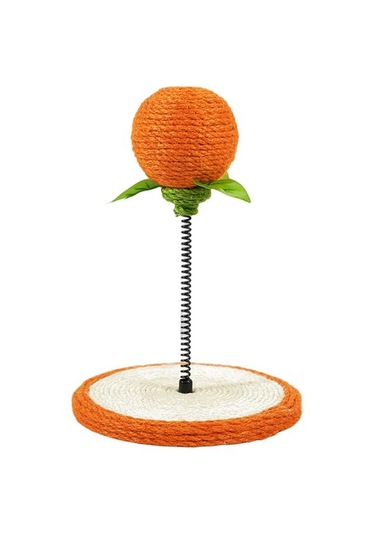 Suntek Kedi Tırmalama Pedi Kitty Tahtası Sisal Topu Ile Turuncu