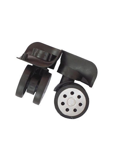 Homyl Bagaj Yedek Tekerlekleri Tramvay Çantası Bavul Döner Siyah