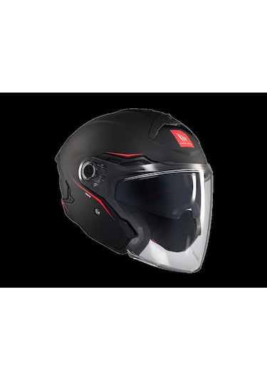 Mt Helmets Mt Cosmo Sv Çenesiz Gözlüklü Motosiklet Kaskı Mat Siyah