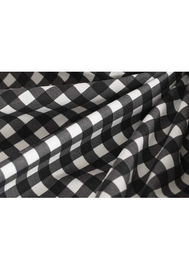 Ekose Masa Örtüsü Siyah